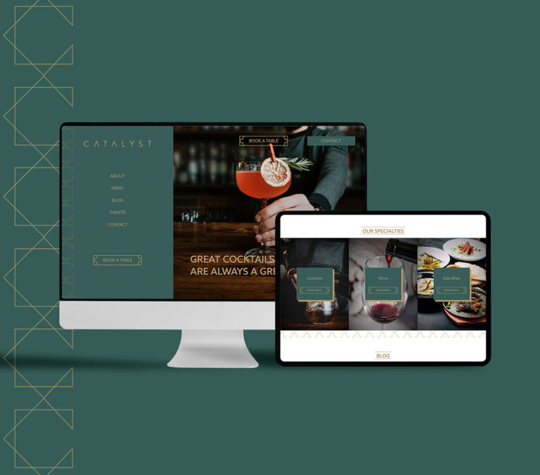 Luxury Restaurant Web Design Example