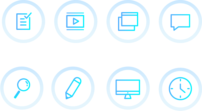 Business services website design icons